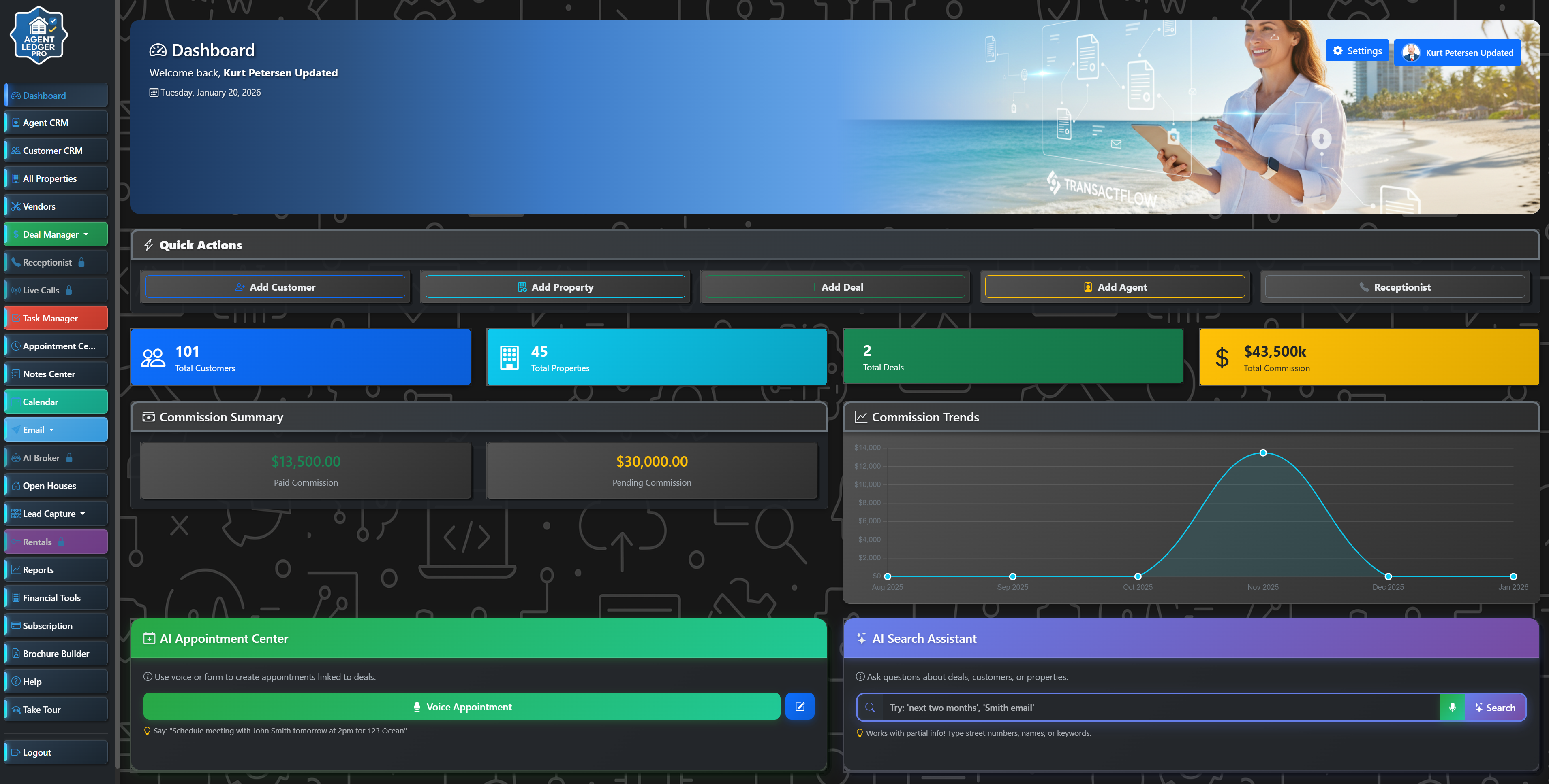 Agent Ledger Dashboard